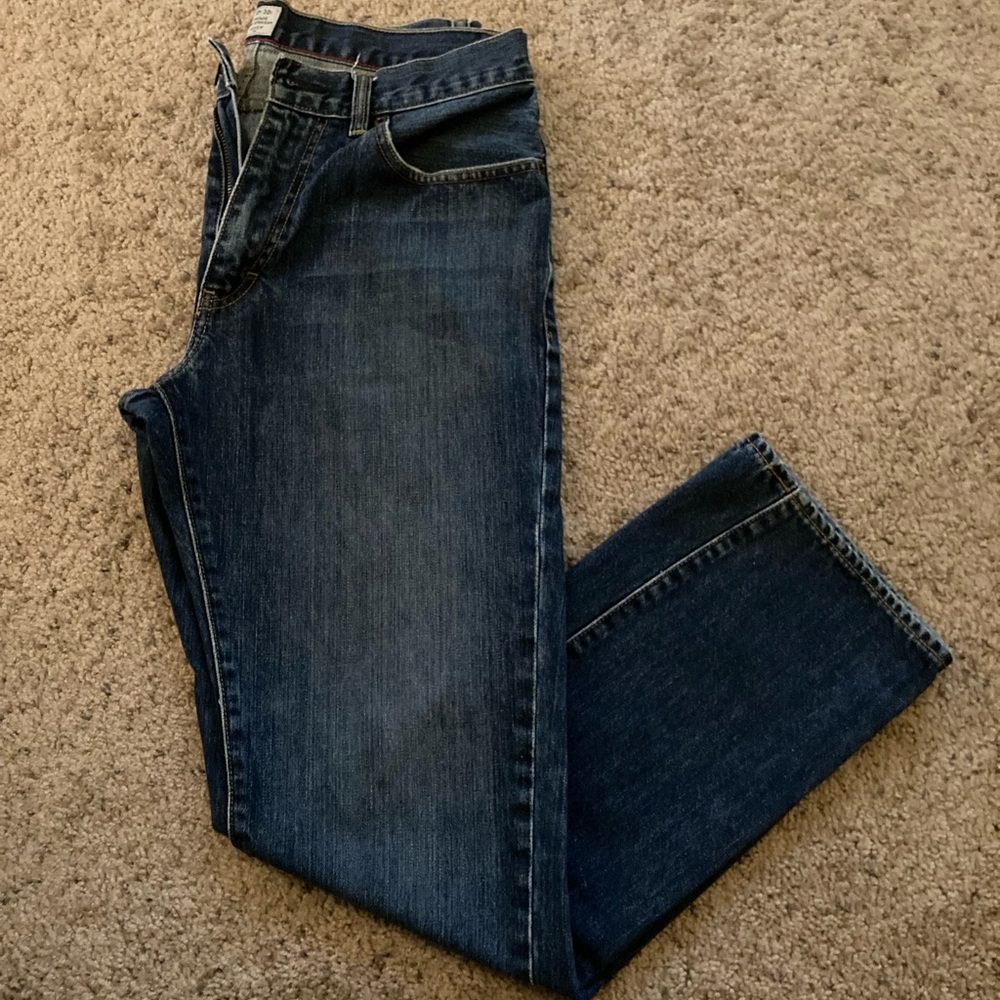 J. Crew Men's Dark Blue Vintage Slim Straight Jeans